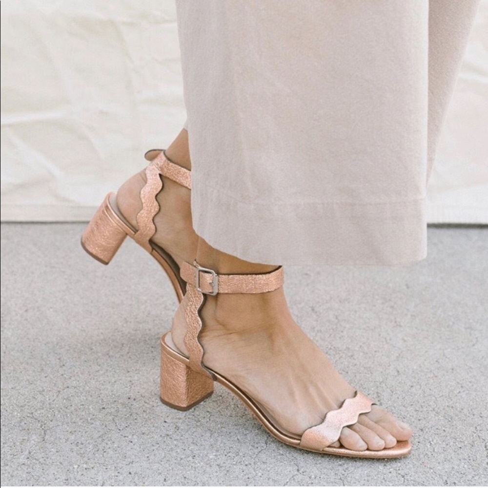 Loeffler Randall Gold Emi Heels